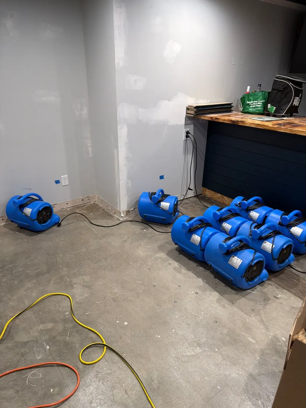 Water damage restoration by Woodcreek Crossing Water Restoration near Spring Hill, IN